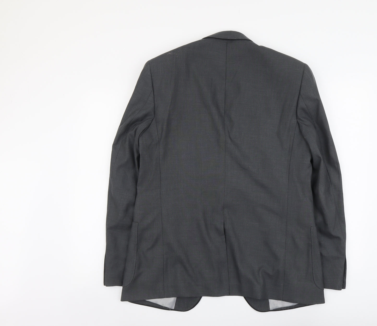 Burton Mens Grey Polyester Jacket Suit Jacket Size M Regular