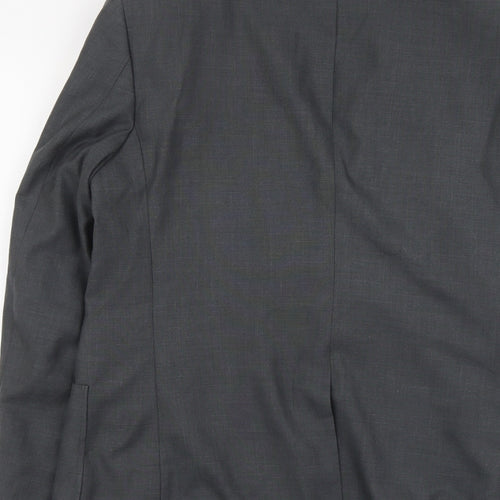 Burton Mens Grey Polyester Jacket Suit Jacket Size M Regular