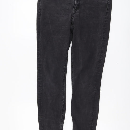 ASOS Womens Grey Cotton Skinny Jeans Size 32 in L32 in Regular Button