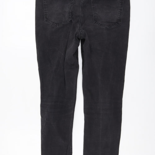 ASOS Womens Grey Cotton Skinny Jeans Size 32 in L32 in Regular Button