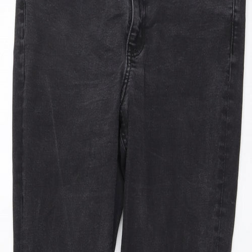 ASOS Womens Grey Cotton Skinny Jeans Size 32 in L32 in Regular Button
