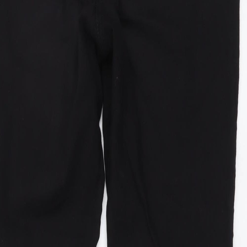 TU Womens Black Cotton Straight Jeans Size 12 L30 in Regular