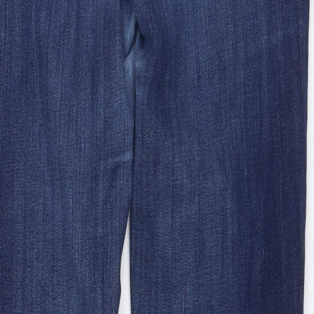 Gap Womens Blue Cotton Straight Jeans Size 28 in L32 in Regular Button