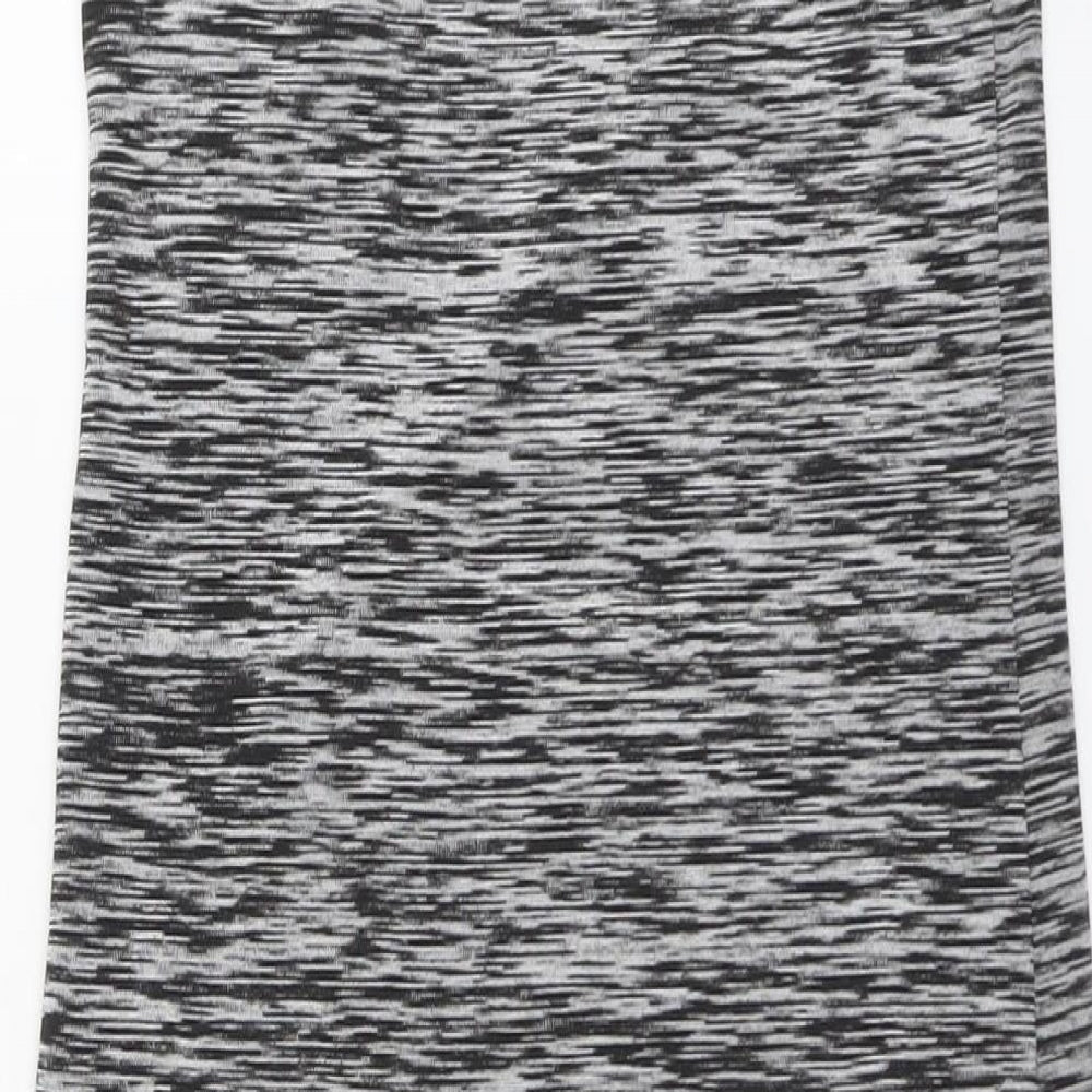 Primark Girls Grey Polyester Tank Dress Size 12-13 Years Boat Neck Pullover