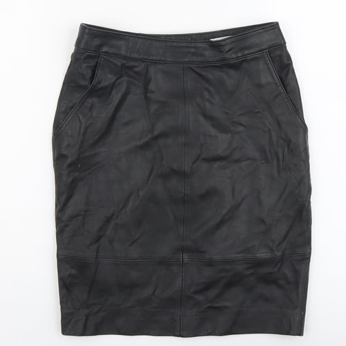 Gestuz Womens Black Polyester Straight & Pencil Skirt Size 6 Zip
