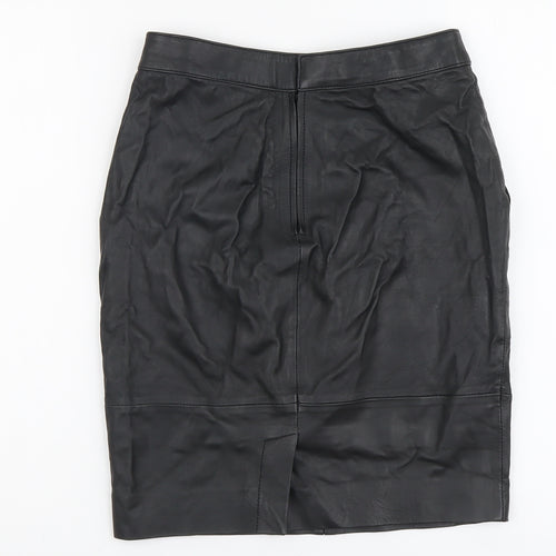 Gestuz Womens Black Polyester Straight & Pencil Skirt Size 6 Zip