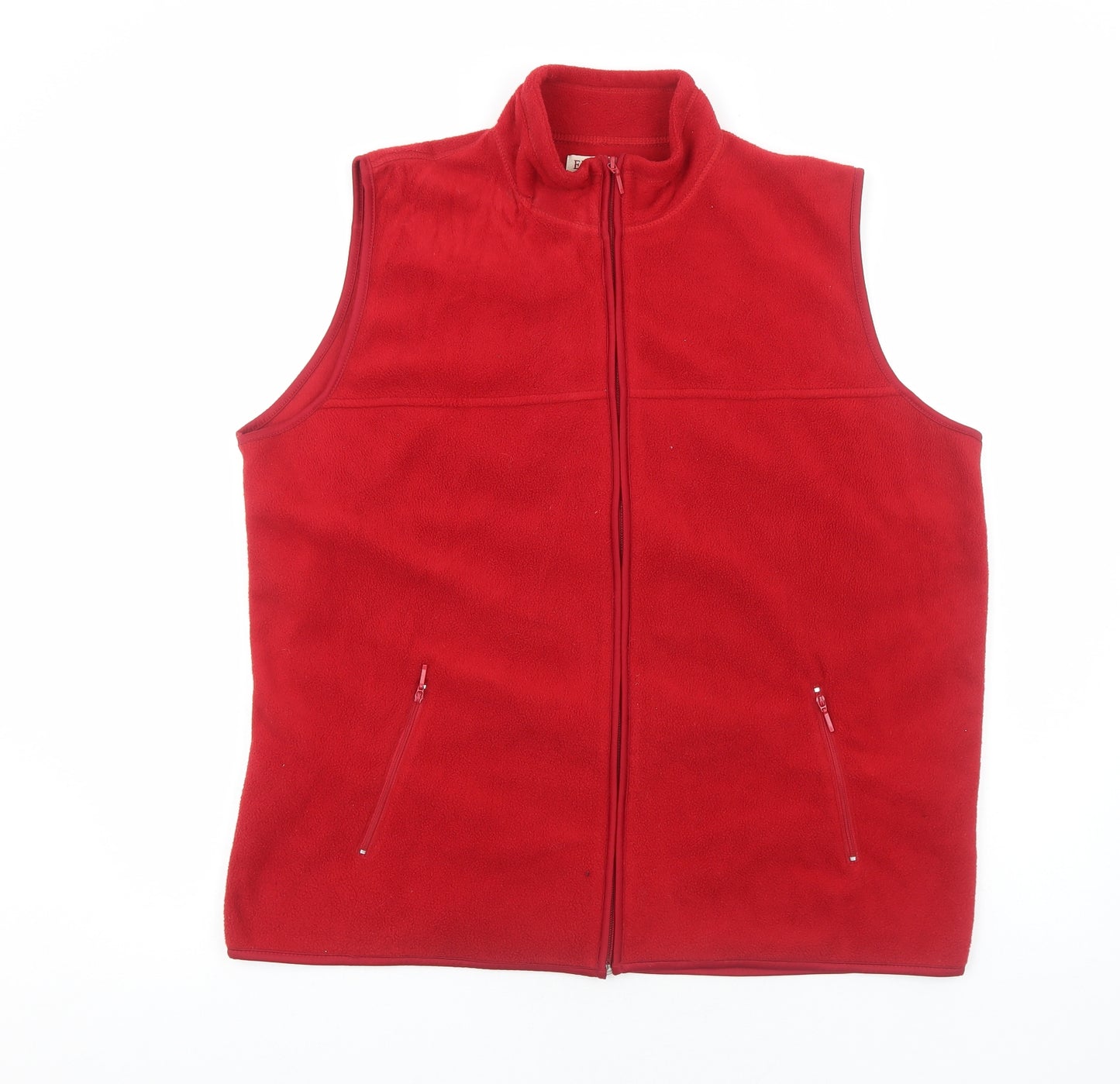 EWM Womens Red Gilet Jacket Size XL Zip