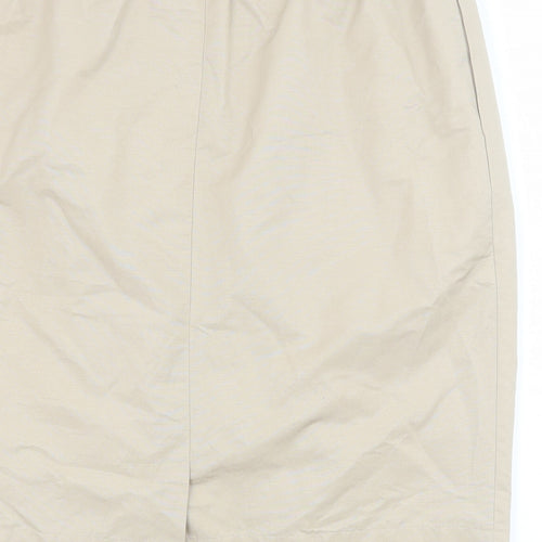 John Lewis Womens Beige Cotton Tulip Skirt Size 12 Zip