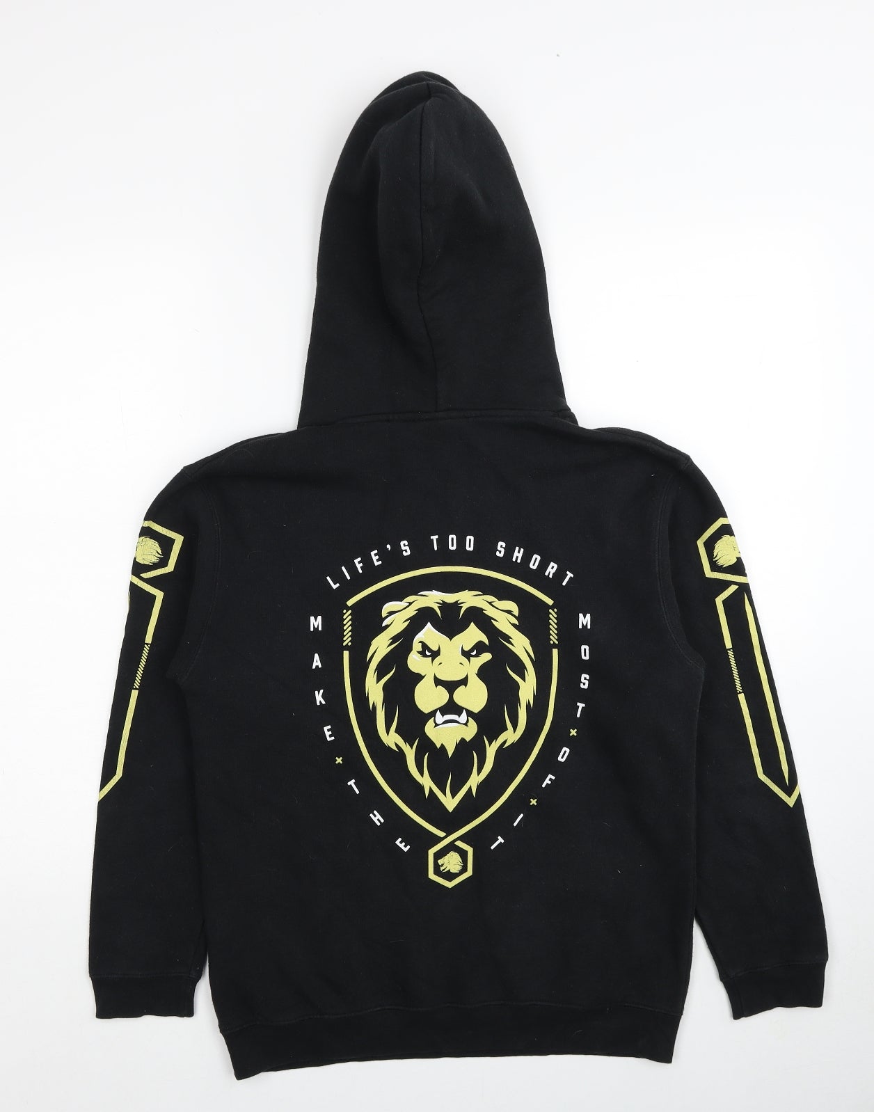 Syndicate Original Boys Black Cotton Pullover Hoodie Size L Pullover - Lion