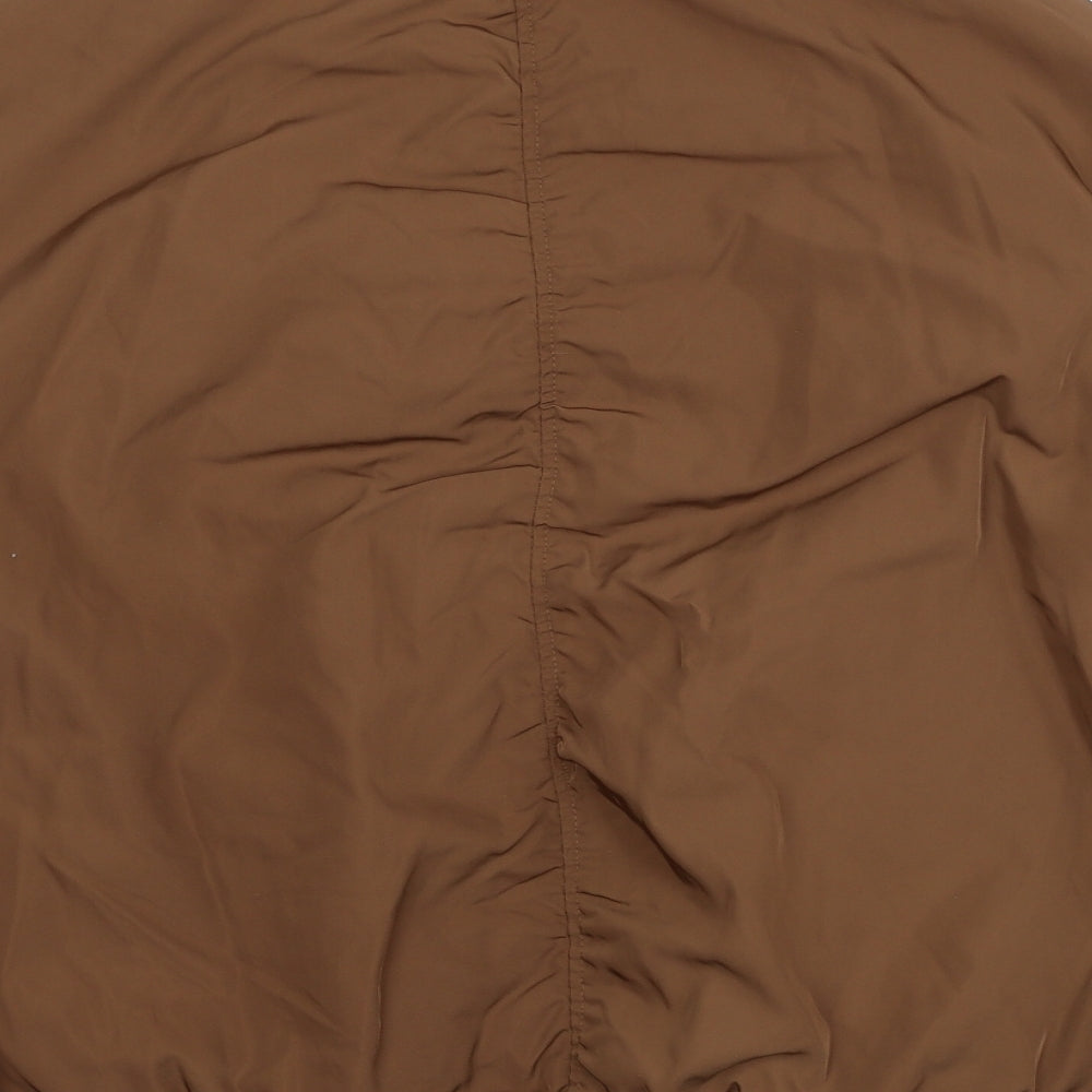 Marks and Spencer Womens Brown Bomber Jacket Jacket Size 18 Zip
