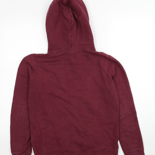 Jack Wills Womens Red Cotton Pullover Hoodie Size 6 Pullover