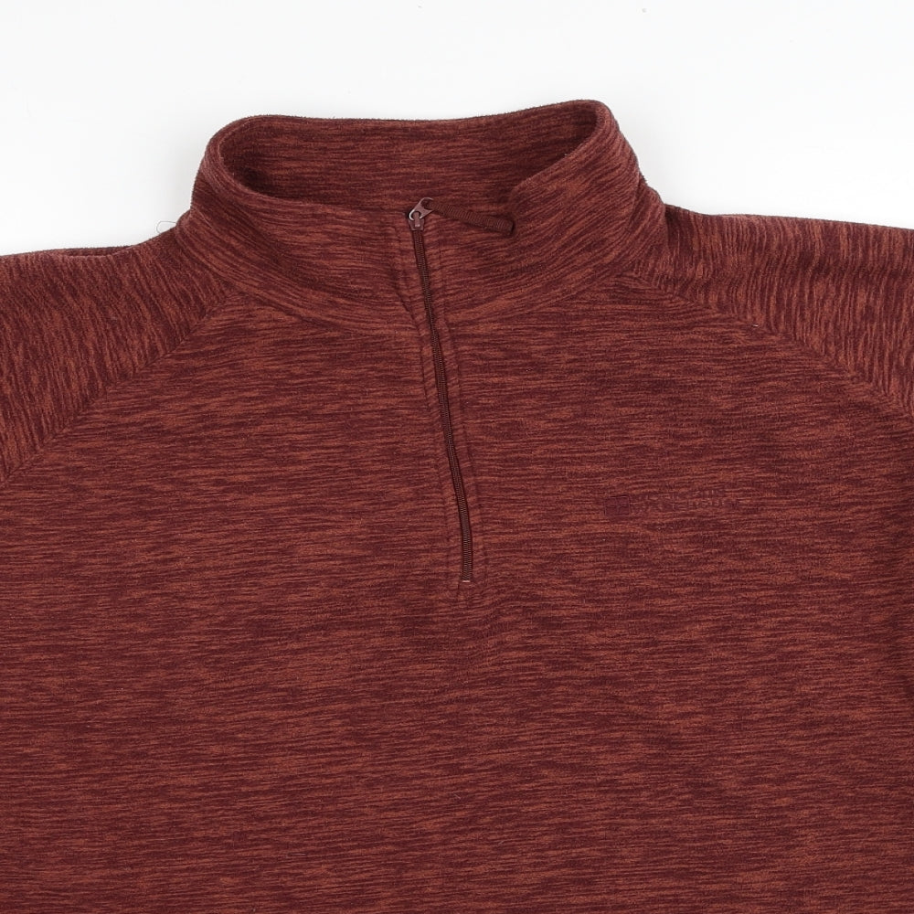 Mountain Warehouse Mens Red Polyester Pullover Sweatshirt Size XL