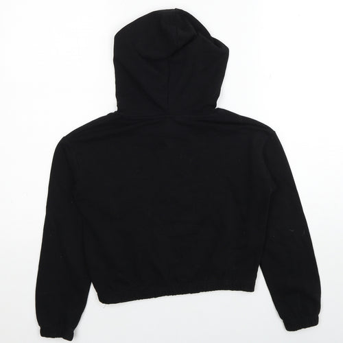 H&M Boys Black Cotton Pullover Hoodie Size 9-10 Years Pullover - Brooklyn