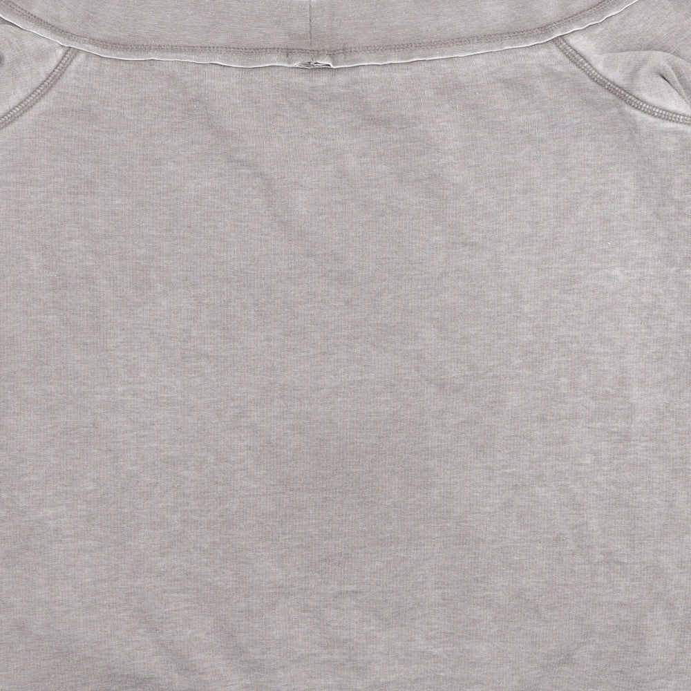 River Island Womens Beige Polyester Pullover Sweatshirt Size 16 Pullover