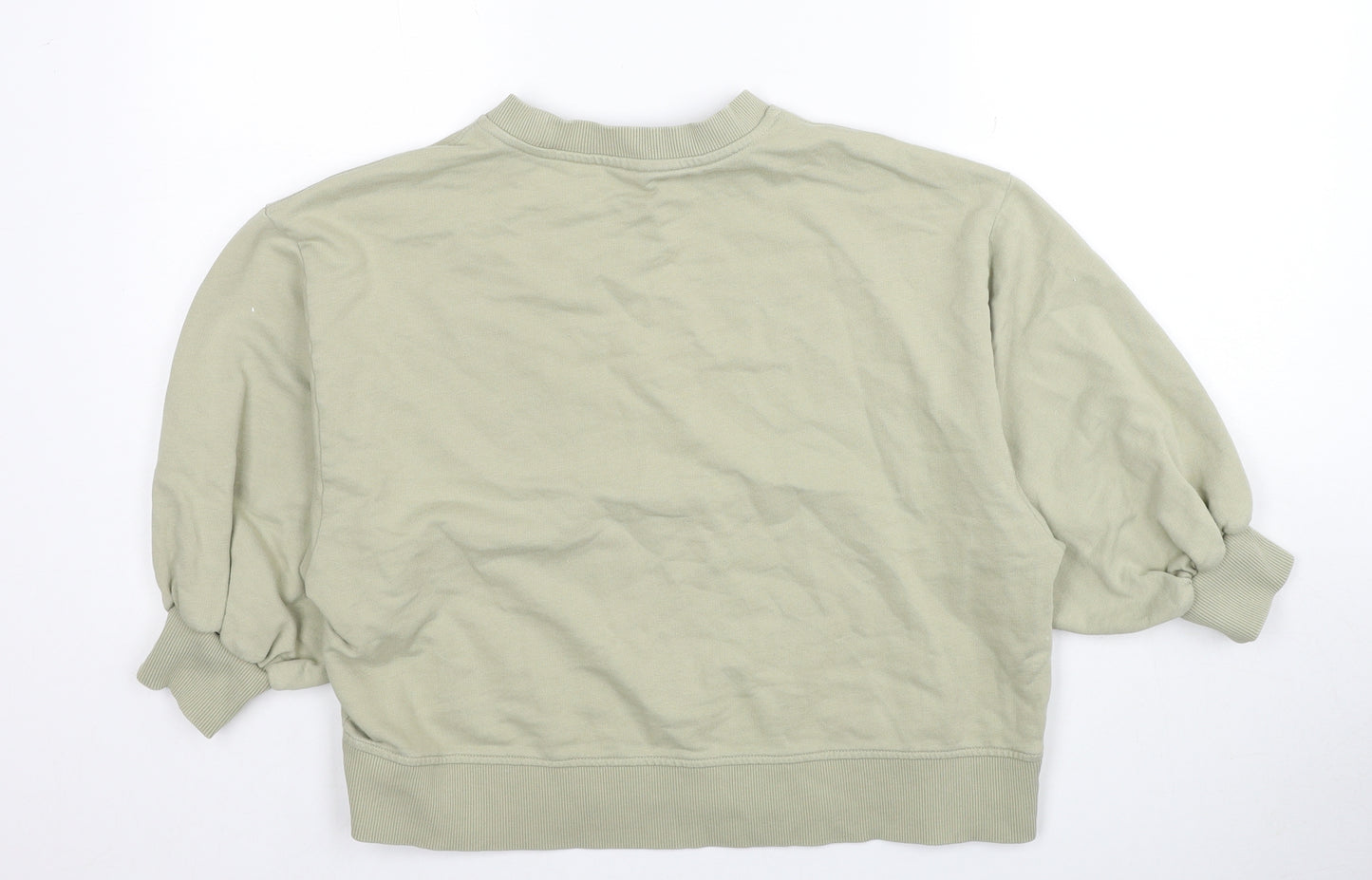 ASOS Womens Green Cotton Pullover Sweatshirt Size 10 Pullover