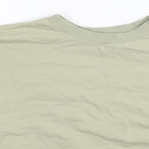 ASOS Womens Green Cotton Pullover Sweatshirt Size 10 Pullover