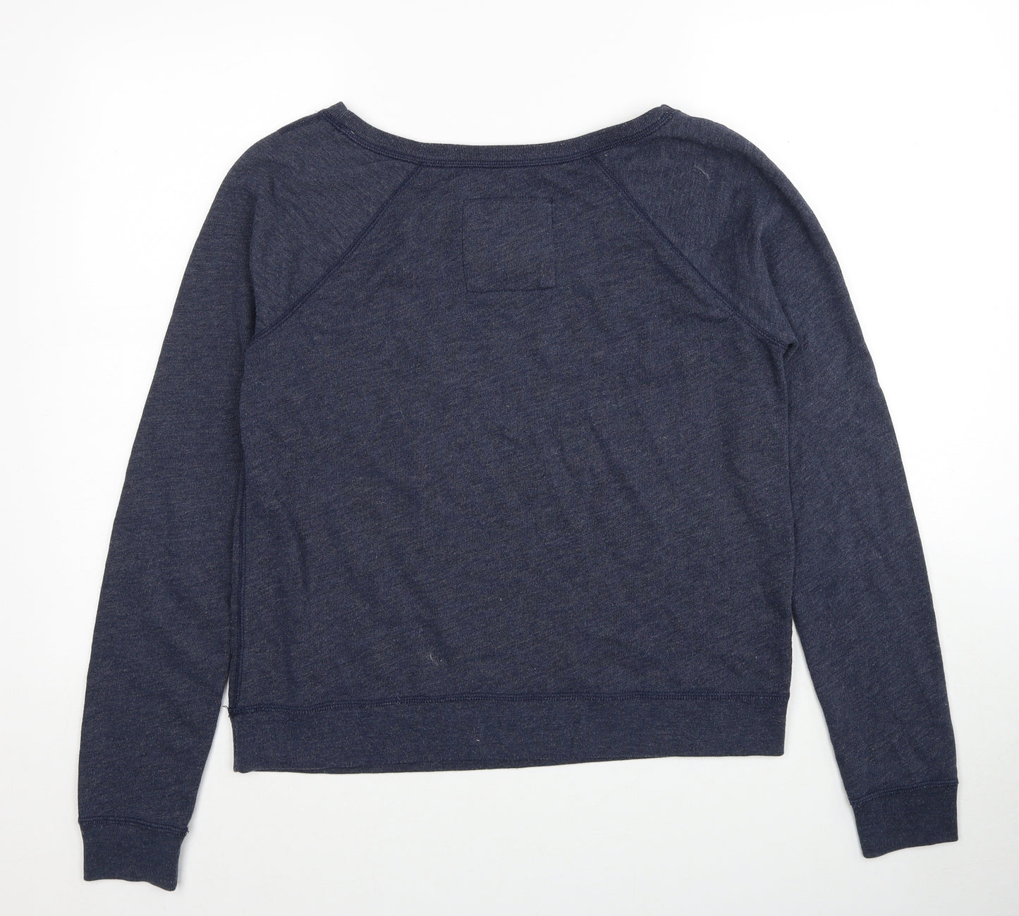 Gilly Hicks Womens Blue Cotton Pullover Sweatshirt Size M Pullover - Smiley Face Print