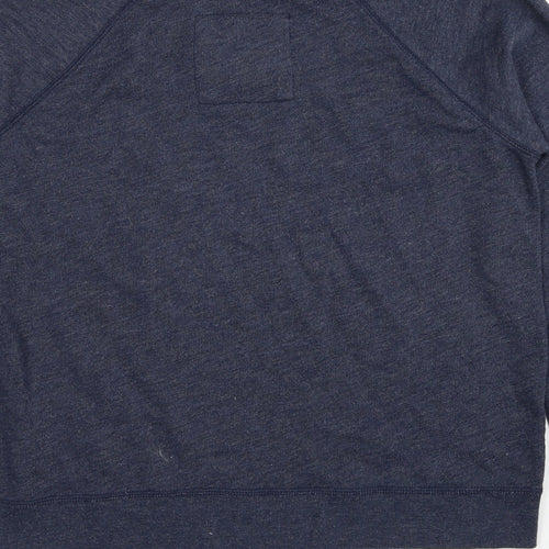 Gilly Hicks Womens Blue Cotton Pullover Sweatshirt Size M Pullover - Smiley Face Print