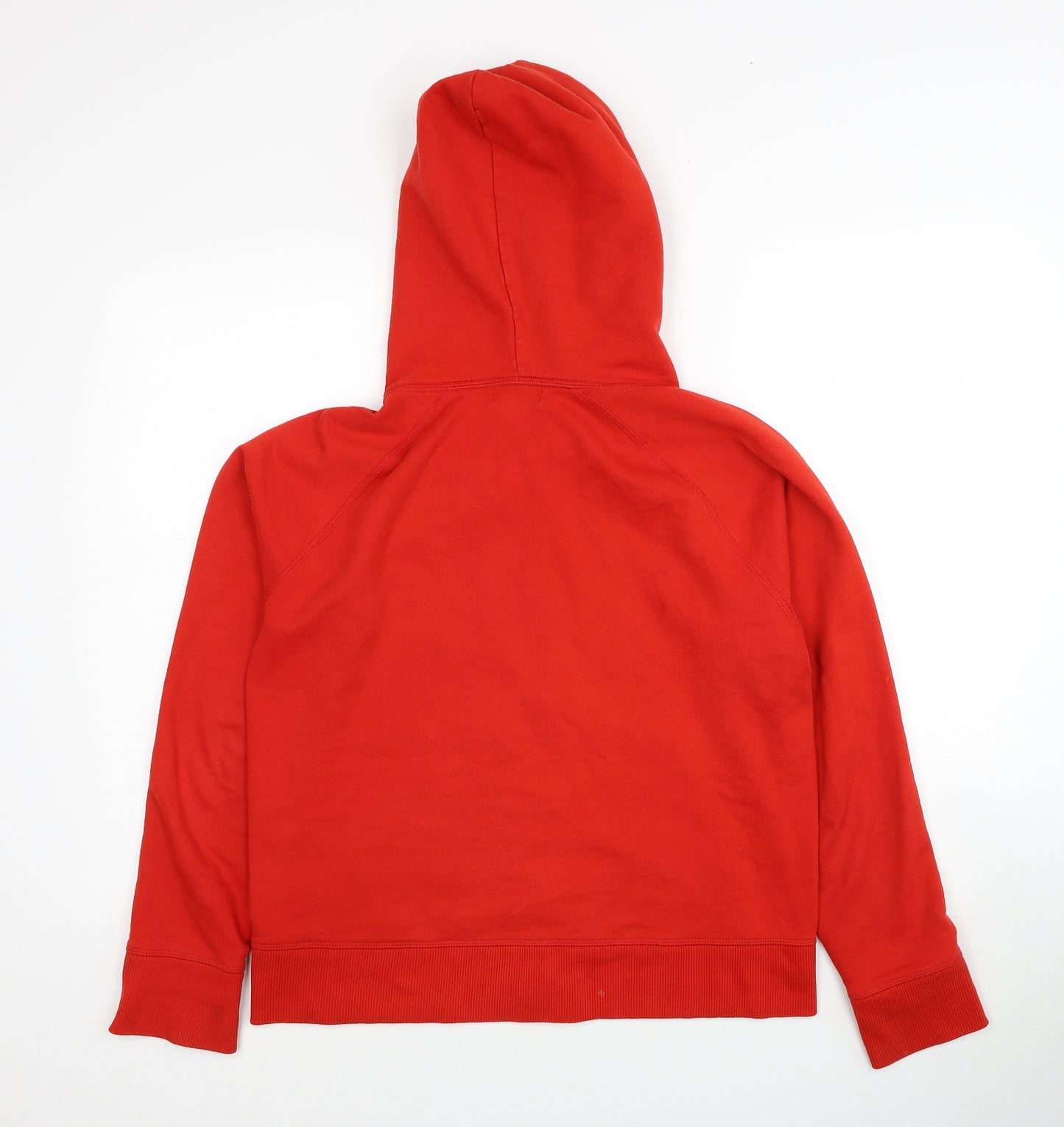 Gap Womens Red Cotton Full Zip Hoodie Size L Zip