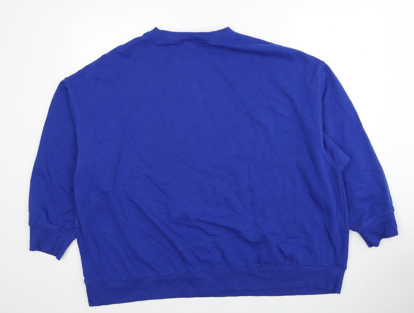 H&M Womens Blue Cotton Pullover Sweatshirt Size L Pullover - Lisbon