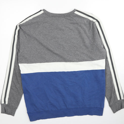 Topman Mens Grey Cotton Pullover Sweatshirt Size L