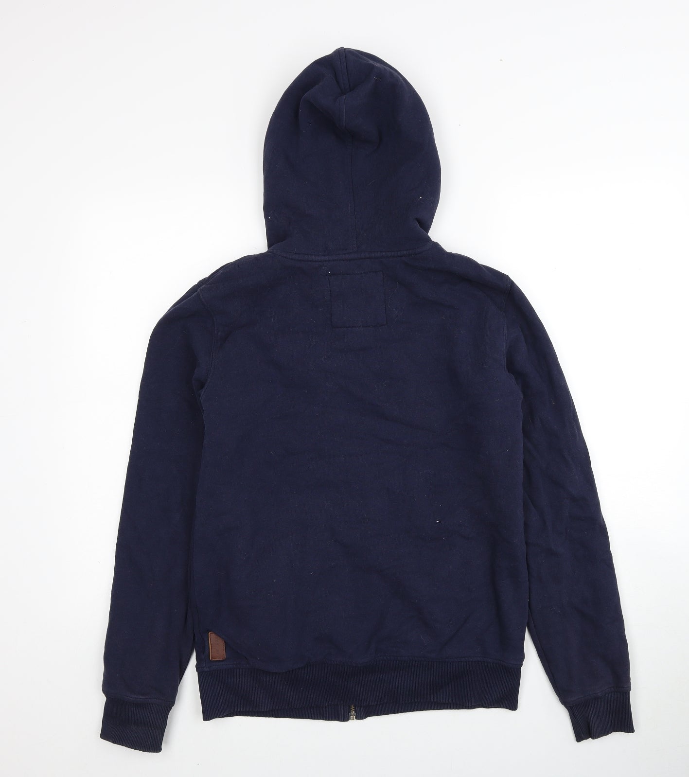 Fat Face Womens Blue Cotton Full Zip Hoodie Size 12 Zip
