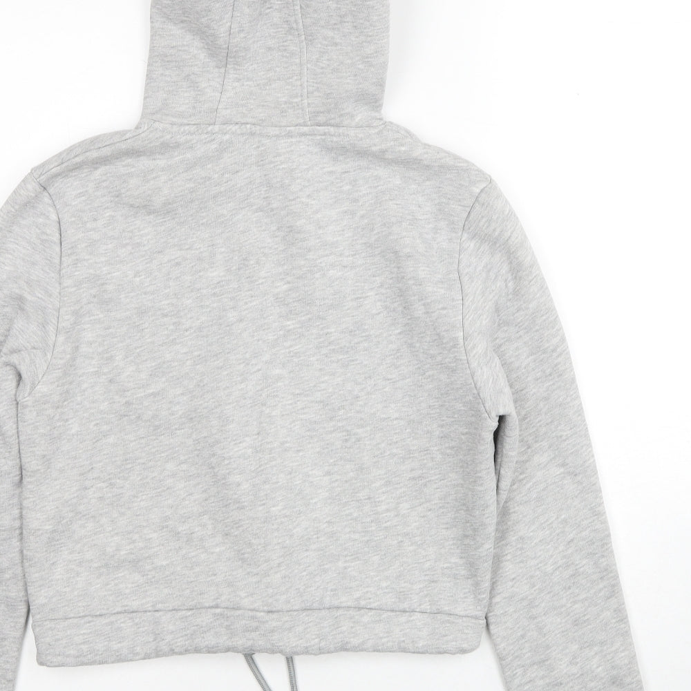 FILA Womens Grey Polyester Pullover Hoodie Size 10 Pullover