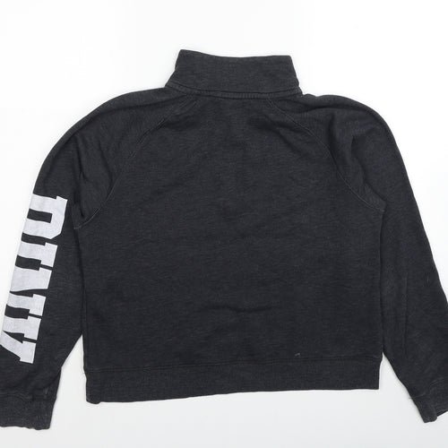 PINK Womens Grey Cotton Pullover Sweatshirt Size S Pullover