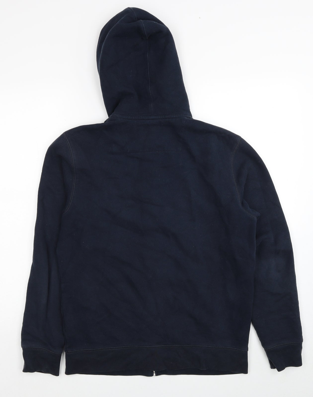Lands' End Mens Blue Cotton Full Zip Hoodie Size S