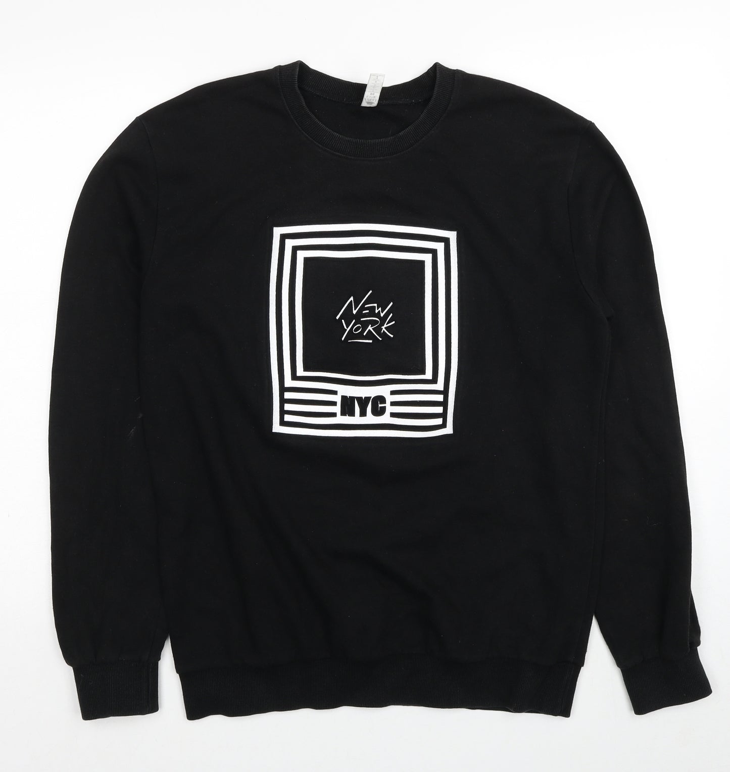 Zzigle Mens Black Polyester Pullover Sweatshirt Size M - NYC