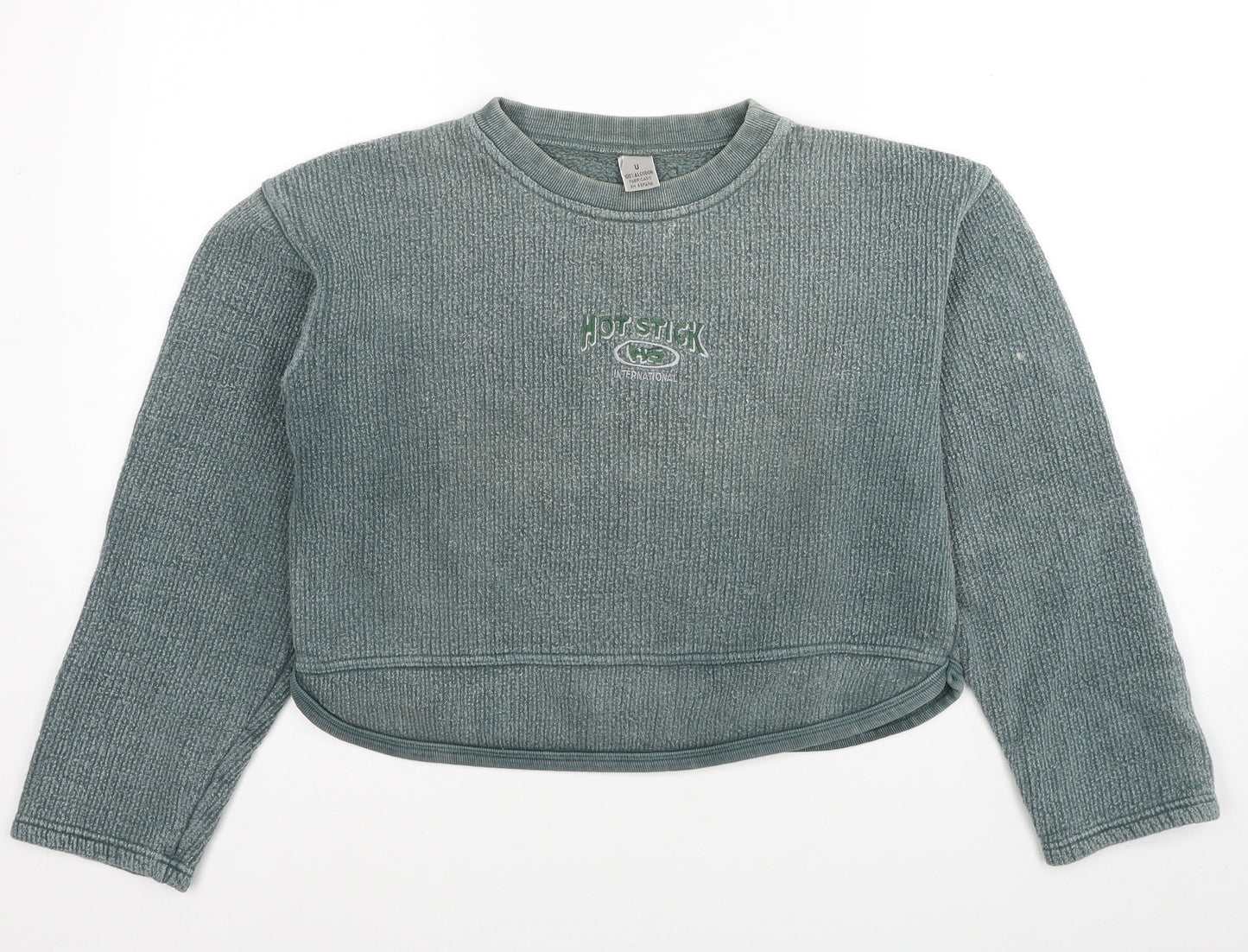 Hot Stick Womens Blue Cotton Pullover Sweatshirt One Size Pullover