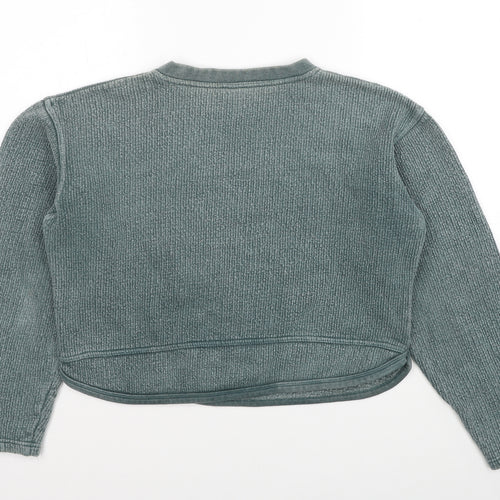 Hot Stick Womens Blue Cotton Pullover Sweatshirt One Size Pullover