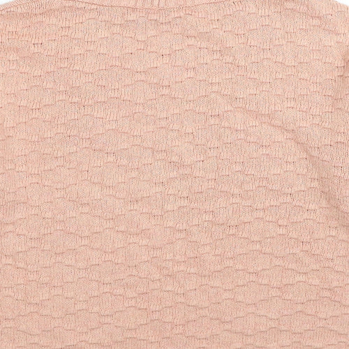 NEXT Womens Pink High Neck Acrylic Pullover Jumper Size S