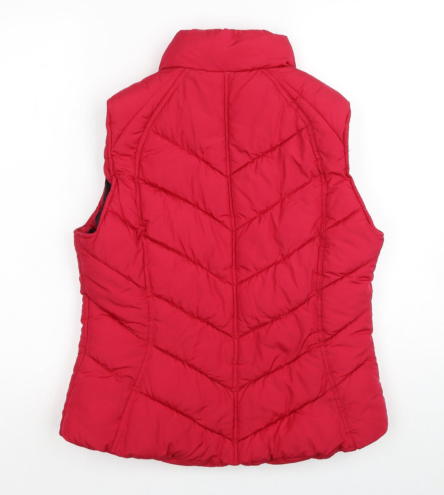 George Womens Red Gilet Jacket Size 12 Zip