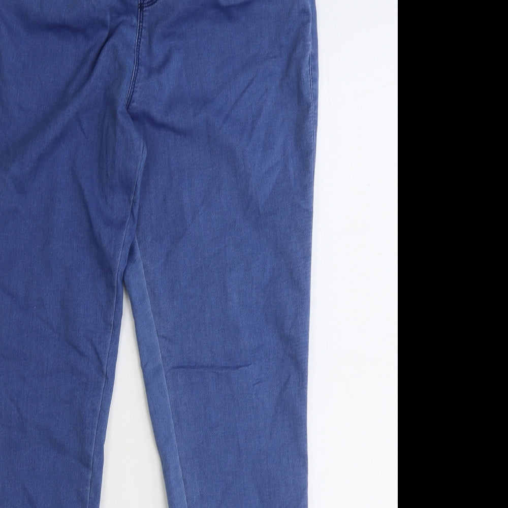 Denim & Co. Womens Blue Polyester Jegging Jeans Size 14 Regular