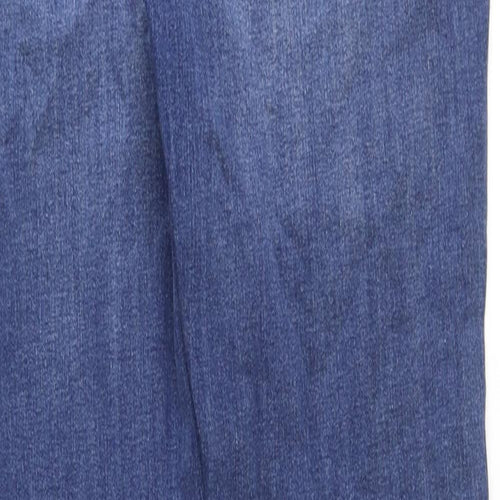 Marks and Spencer Womens Blue Cotton Skinny Jeans Size 31 in Regular Zip