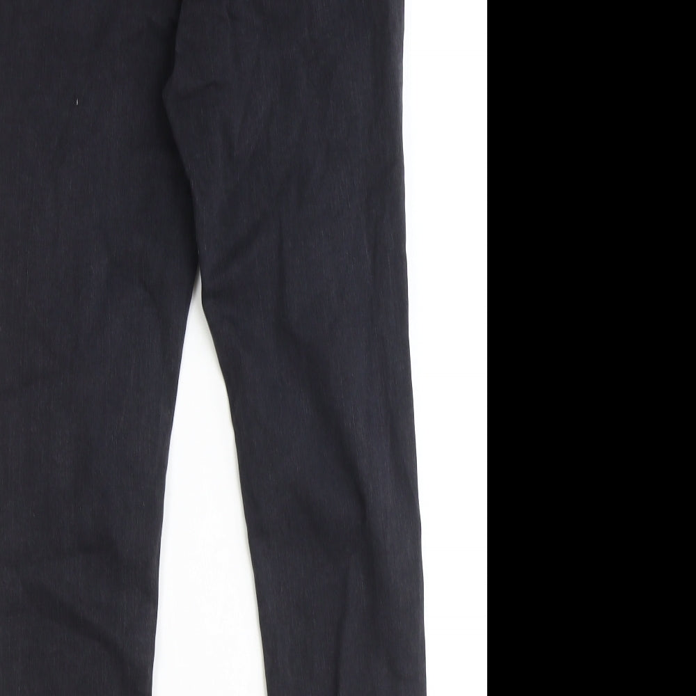F&F Womens Black Cotton Skinny Jeans Size 10 Regular Zip