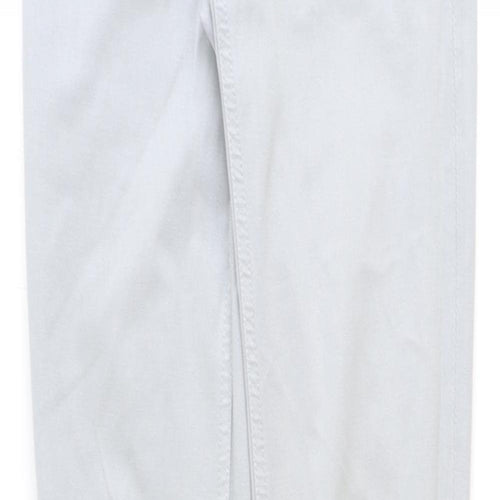 Preworn Womens Grey Cotton Skinny Jeans Size 25 in Regular Zip