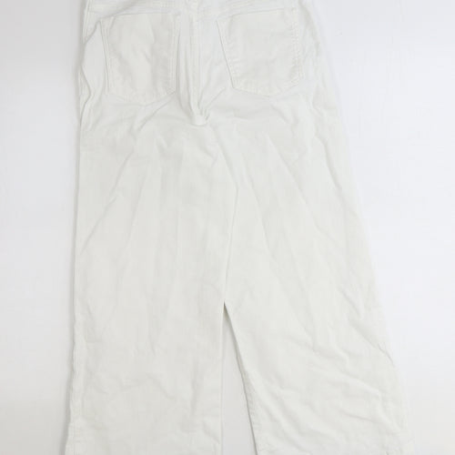 Hoxton Womens White Cotton Straight Jeans Size 28 in Regular Zip