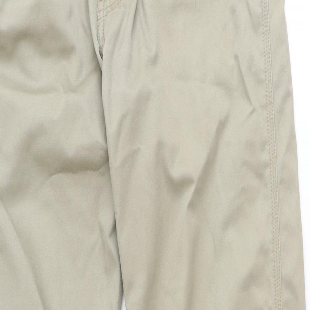 Carhartt Mens Beige Polyester Trousers Size 32 in Regular Zip