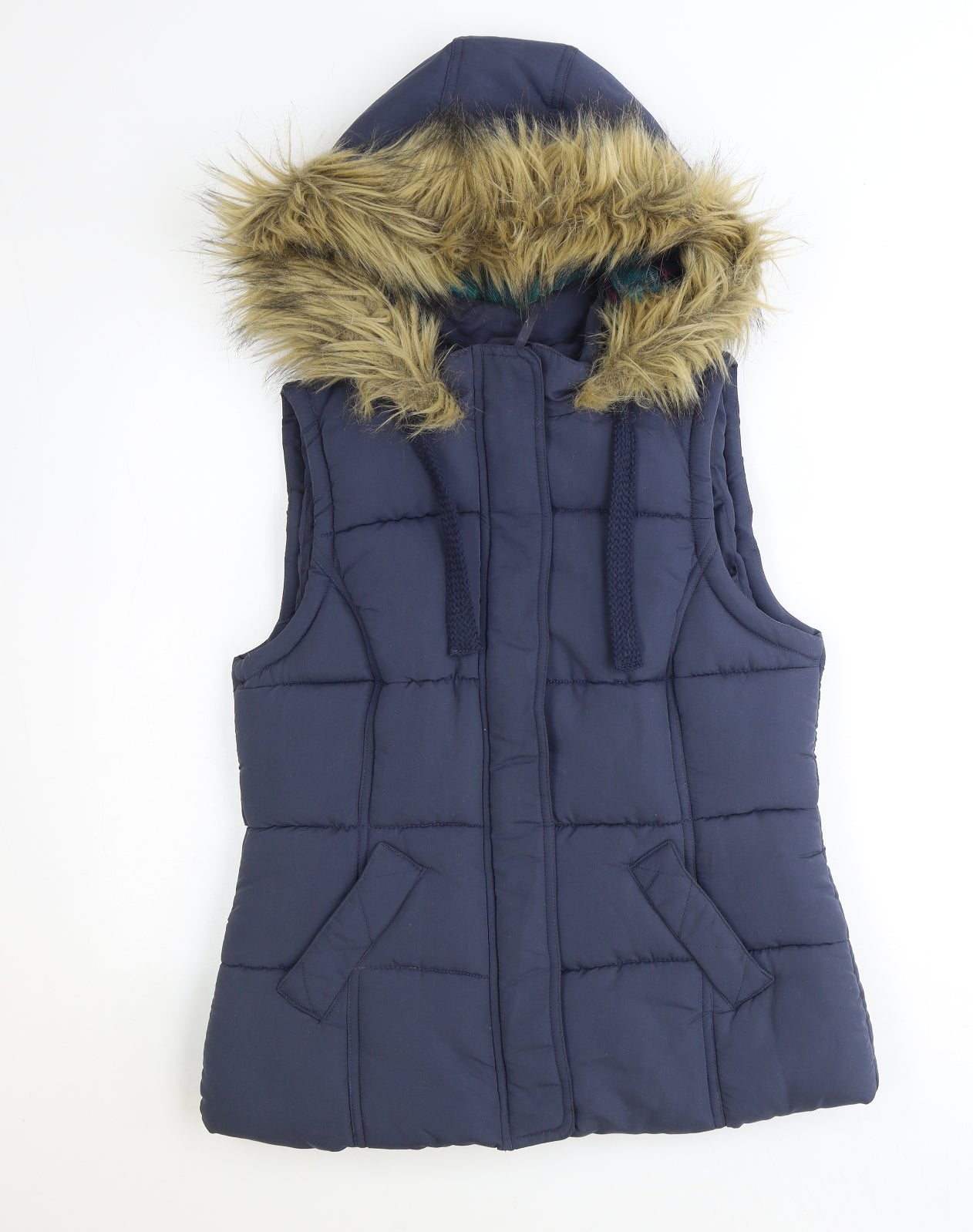 George Womens Blue Gilet Jacket Size 10 Zip