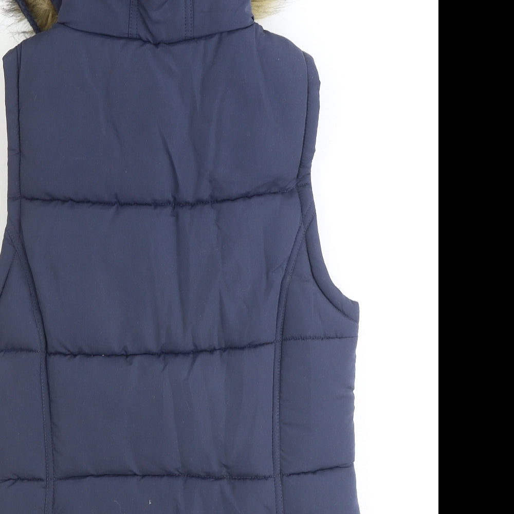 George Womens Blue Gilet Jacket Size 10 Zip