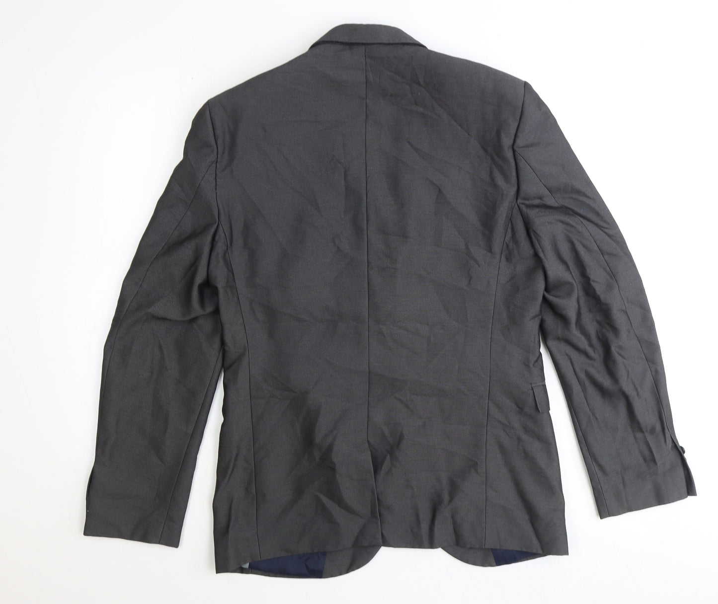 NEXT Mens Grey Polyester Jacket Suit Jacket Size 40 Regular