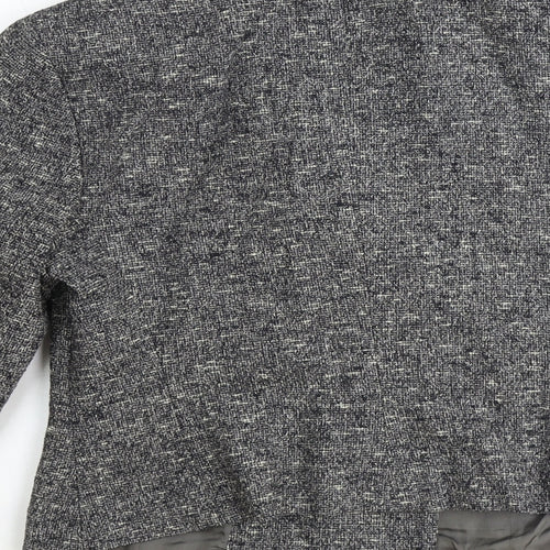 Sahra Womens Grey Wool Jacket Blazer Size 10
