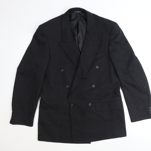 Burton Mens Black Polyester Jacket Suit Jacket Size 40 Regular