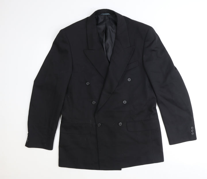 Burton Mens Black Polyester Jacket Suit Jacket Size 40 Regular