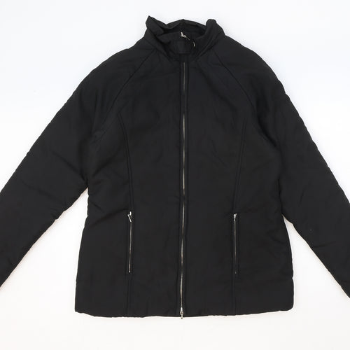 Style Womens Black Jacket Size 12 Zip