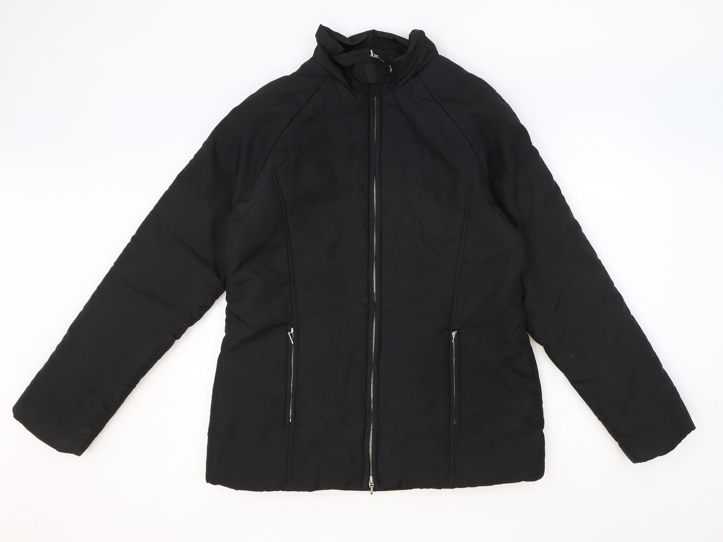 Style Womens Black Jacket Size 12 Zip