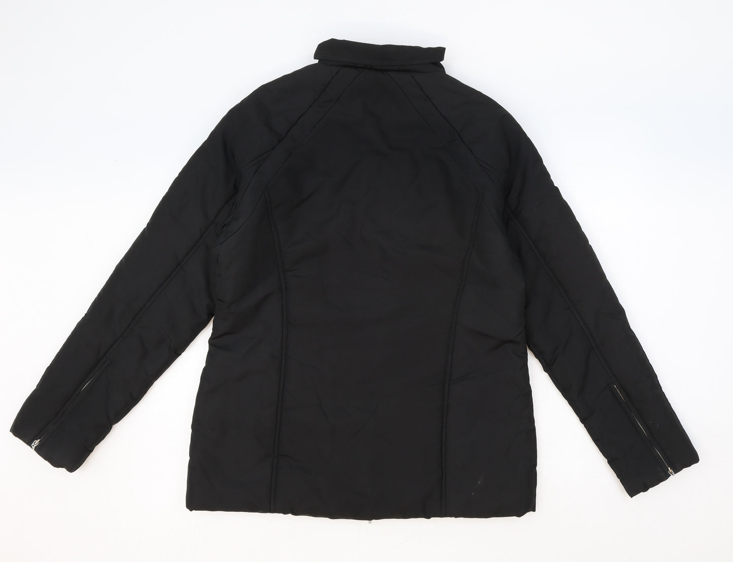 Style Womens Black Jacket Size 12 Zip