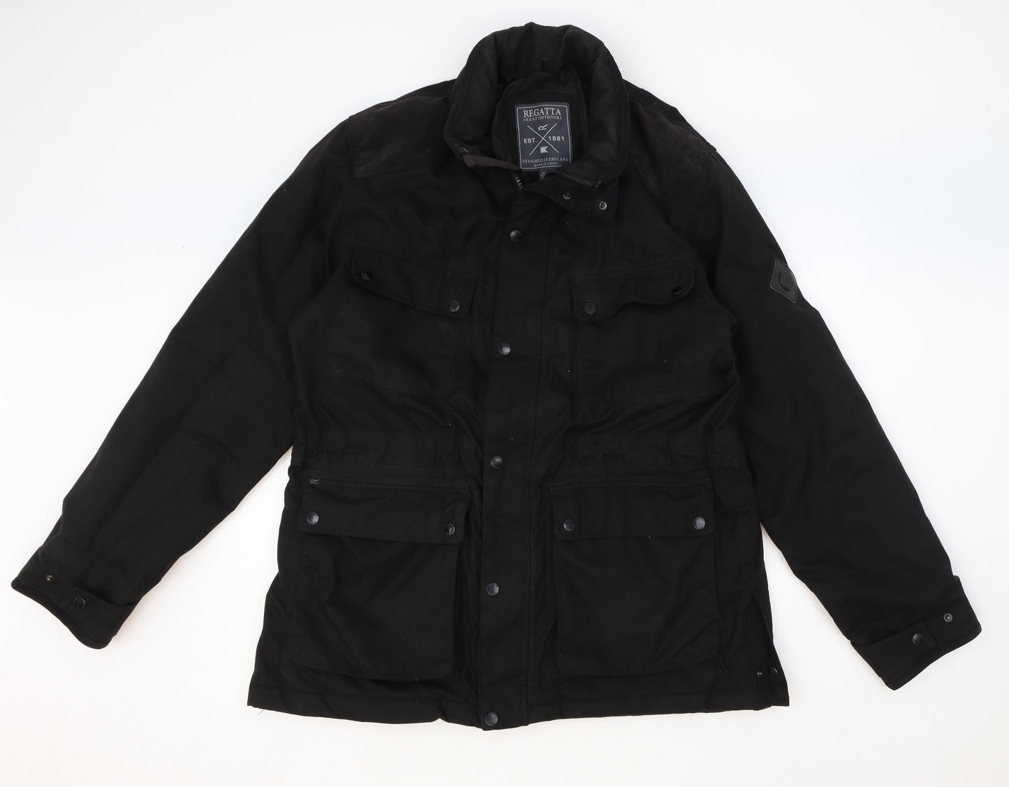 Regatta Mens Black Jacket Size L Zip